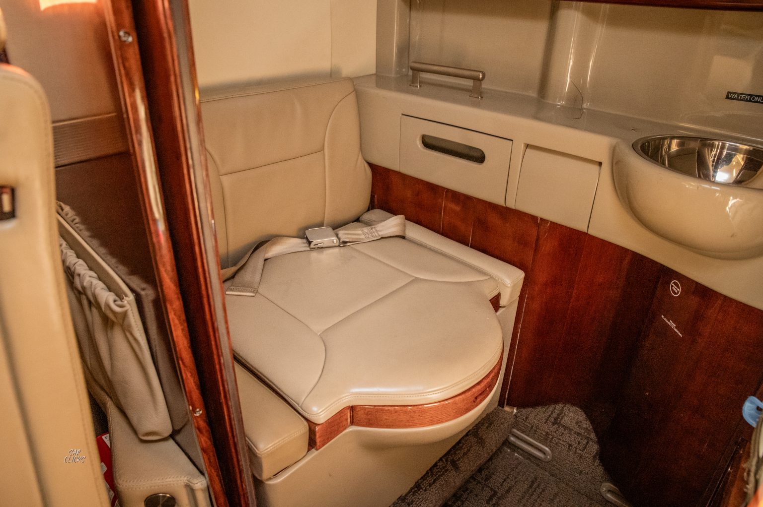 Belted Lavatory Seat